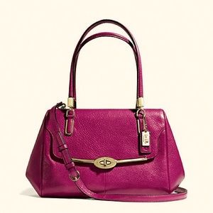 Coach Madison Madeline Leather Crossbody Satchel
